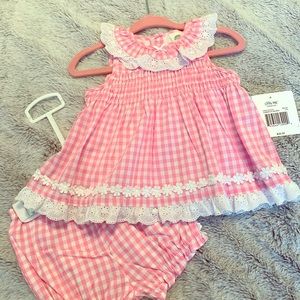 Pink and White Gingham